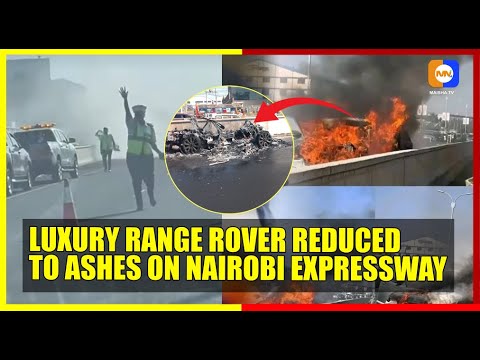 Luxury Range Rover Reduced to Ashes on Nairobi Expressway – What Really Happened?