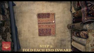 How to properly fold an oriental area rug