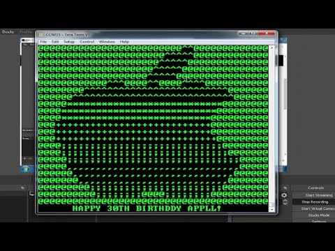 RC6502 Apple-1 Program Test TeraTerm