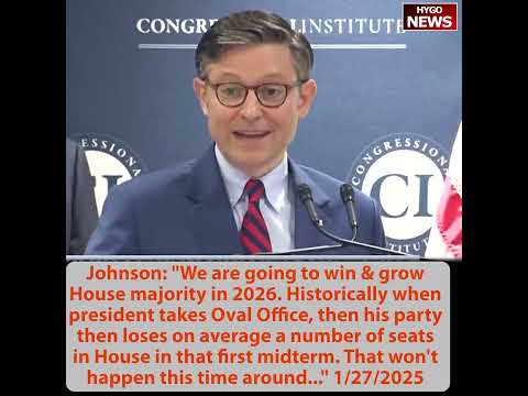 Vance departs first domestic trip! Johnson: Historically loses House seats won't happen this time