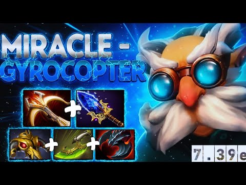 MIRACLE- Carry God — Gyrocopter Hard Carry 14 Kills! 💥 [Dota 2]