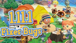 Animal Crossing Updated to Version 1.11.1; Fixes Several Bugs Introduced in Prior Version