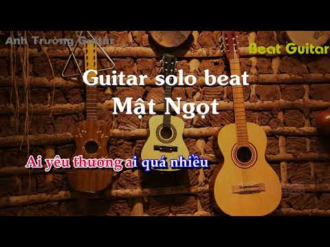 Karaoke Mật Ngọt - Dunghoangpham Guitar Solo Beat Acoustic | Anh Trường Guitar