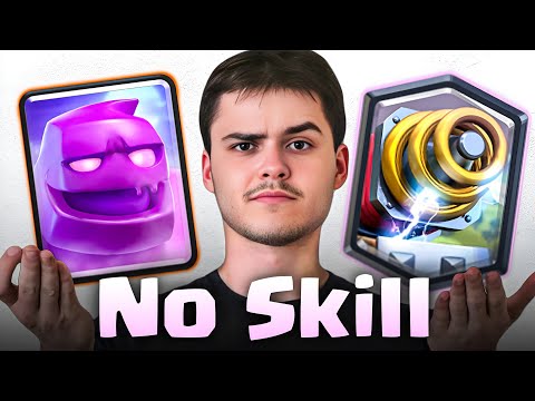 I Tested the Most NO SKILL Decks in Clash Royale