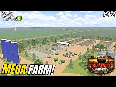FIRST CORN SILAGE HARVEST ON THE $20,000,000 MEGA BEEF FARM! | Reading, MN | Farming Simulator 25