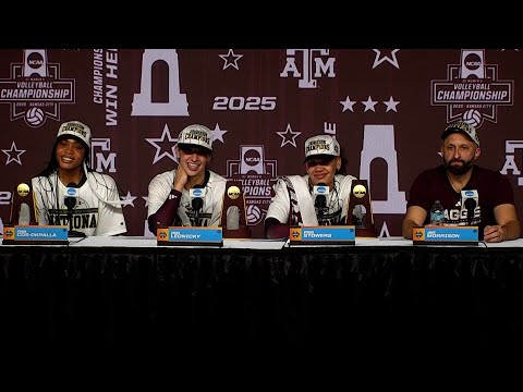 Texas A&M postgame press conference: 2025 NCAA women's volleyball championship