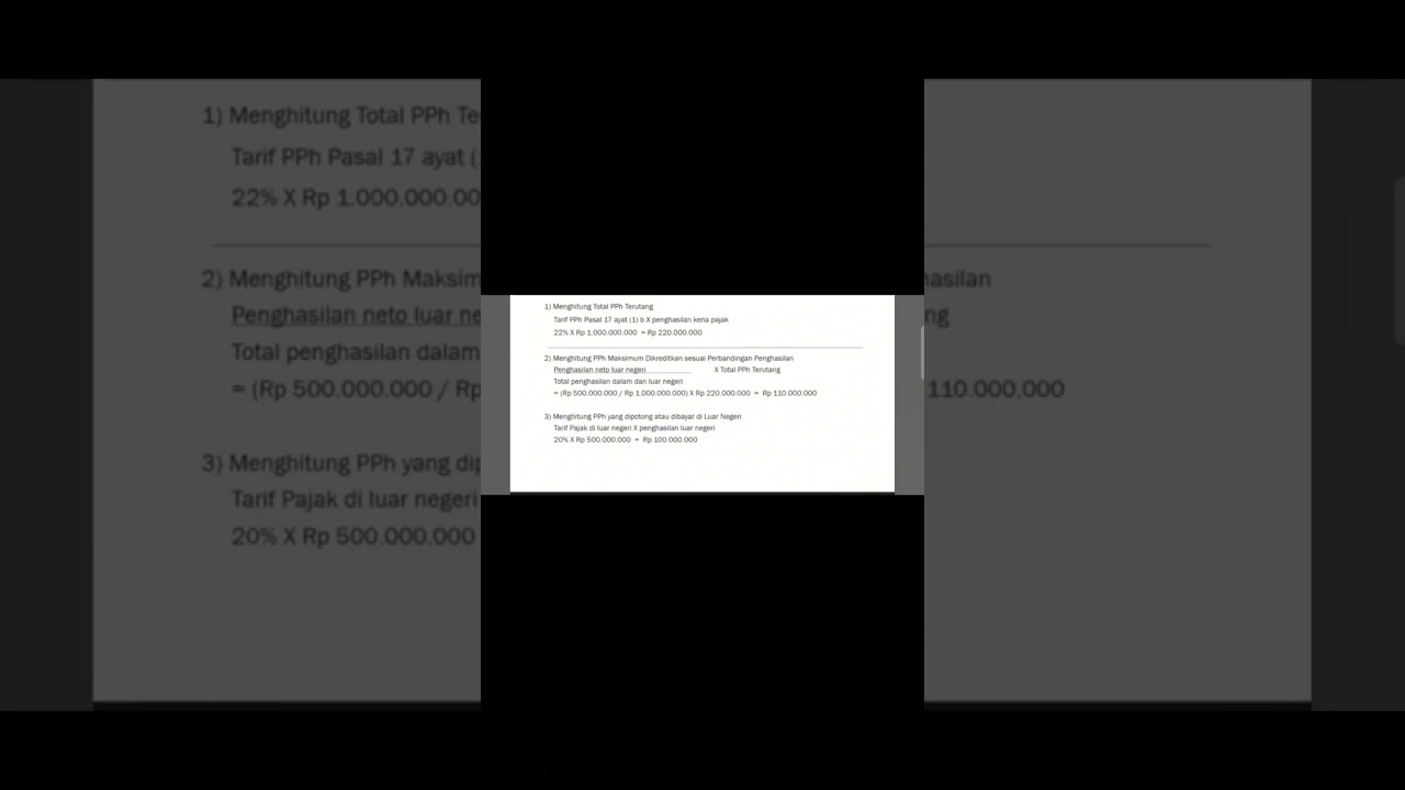 Cara menghitung PPh Pasal 24 dan PPh Pasal 24