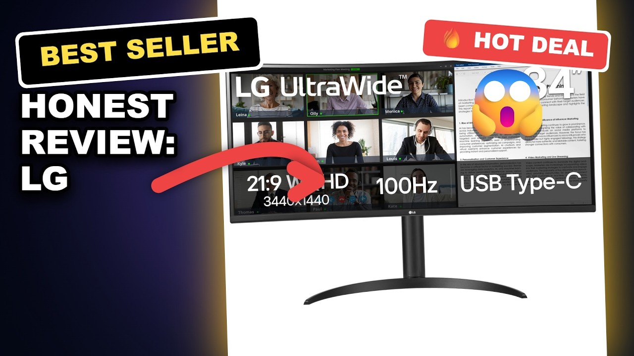 Honest Review: LG 34WR55QK-B 34-inch UltraWide WQHD Monitor Worth It for Daily Work?