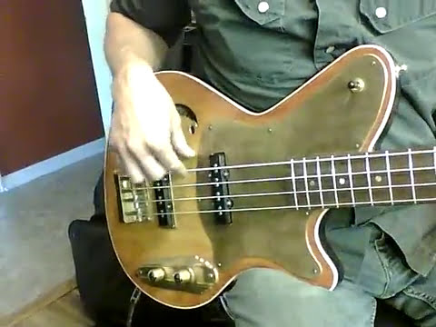 Postal Handmade Dixie Flyer Bass-2013 Sunburst-Reduced image 6