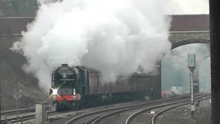 preview picture of video 'Steam Train: 60163 Tornado whistles past Twyford, Cathedrals Express to Worcester, 19 March 2013'