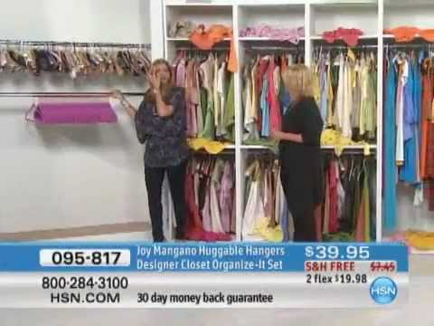 Joy Mangano Huggable Hangers Designer Closet Organize-It Set