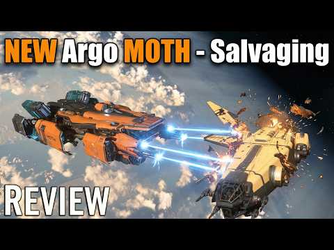 Star Citizen: NEW Argo MOTH Salvaging Ship REVIEW & Gameplay