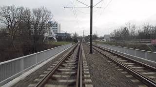 preview picture of video 'Schwerin Tramways Route 4 Neu Pampow to Platz der Freiheit Straßenbahn Schwerin Linie 4'
