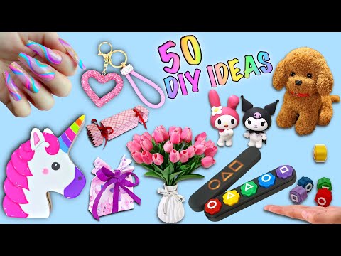 50 Awesome DIY Projects You Can Make at Home - Room Decor - Stationery - Gift Ideas and more...#diy