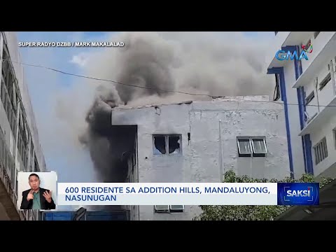 600 residente sa Addition Hills, Mandaluyong, nasunugan Saksi