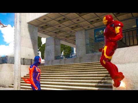 Spider-Man 2099 VS Iron Man GTA 4 (MOD) HD