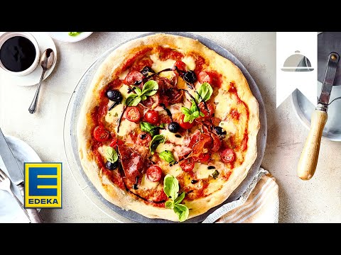Pizza grillen | Rezept für Pizza vom Grill mit Parmaschinken und Tomaten | EDEKA