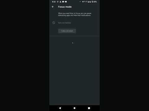 HOW TO TURN FOCUS MODE OFF/ON VIA THE NOTIFICATION PANEL ON NOKIA 1.4....