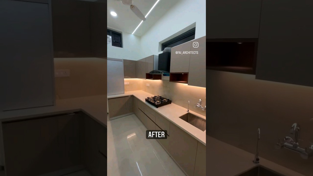 Before | After,  Transformation of Kitchen | Modular Kitchen #architecture #interiordesign