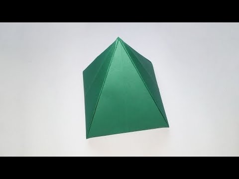 How to Make Paper Pyramid - Easy Origami Pyramid - DIY Paper Crafts
