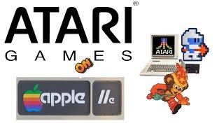 Atari games on Apple II E