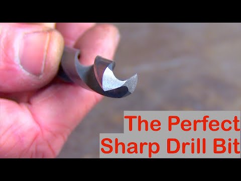 Old Simple Skills:- Razor Sharp Drill Bit,  An Easy Technique !