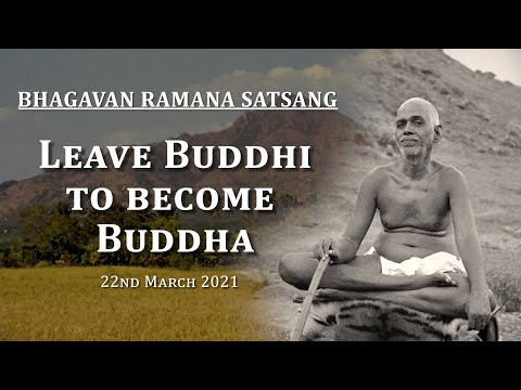 201. Bhagavan Ramana Satsang - Leave Buddhi to become Buddha