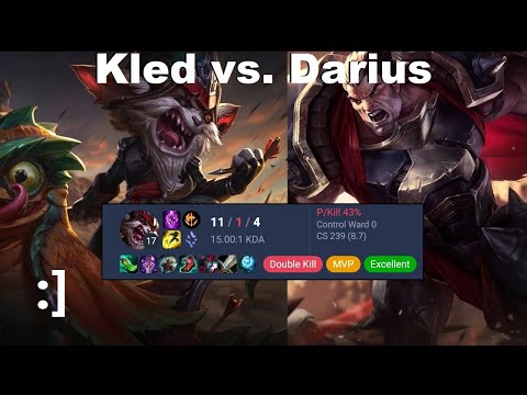 Kled vs. Darius (Masters) - Bruisermaxxing. (ranked gameplay)