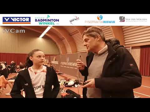 Bc Drop Shot - Badminton Den Haag Interview Joran Kweekel en Novi Wieland (16 januari 2022)