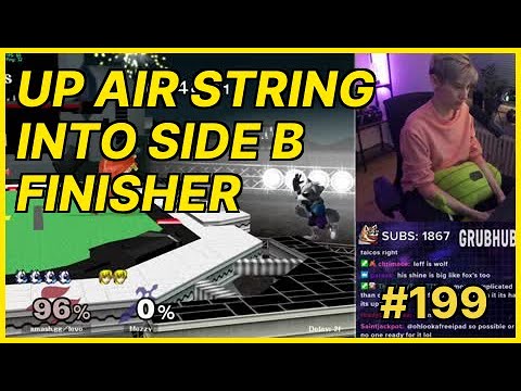Up air string into side b finisher | Daily Smash Melee Highlights #199