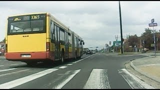 preview picture of video 'Autobus linii 511 na bardzo późnym żółtym'