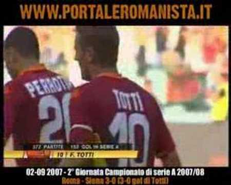 Roma - Siena 3 - 0 Totti