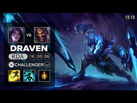 Draven vs Kai'Sa ADC - KR Challenger - Patch 13.13 Season 13