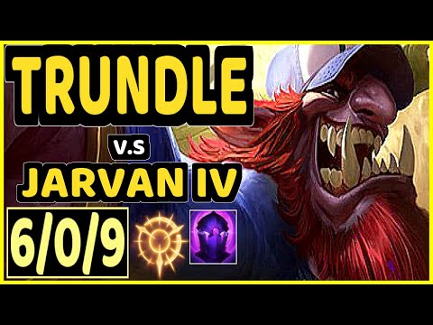 STYLLEE (TRUNDLE) vs JARVAN IV - 6/0/9 KDA JUNGLE CHALLENGER GAMEPLAY - EUW