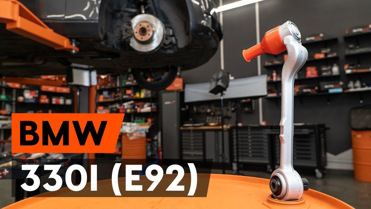 Kā nomainīt: priekšējā apakšējā svira BMW E92 - nomaiņas ceļvedis