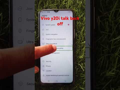 Vivo y20i talk back off ✅#smartphone #youtubeshorts #shorts