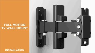 How to Install Low Cost Full-Motion TV Wall Mount-LDA21-111