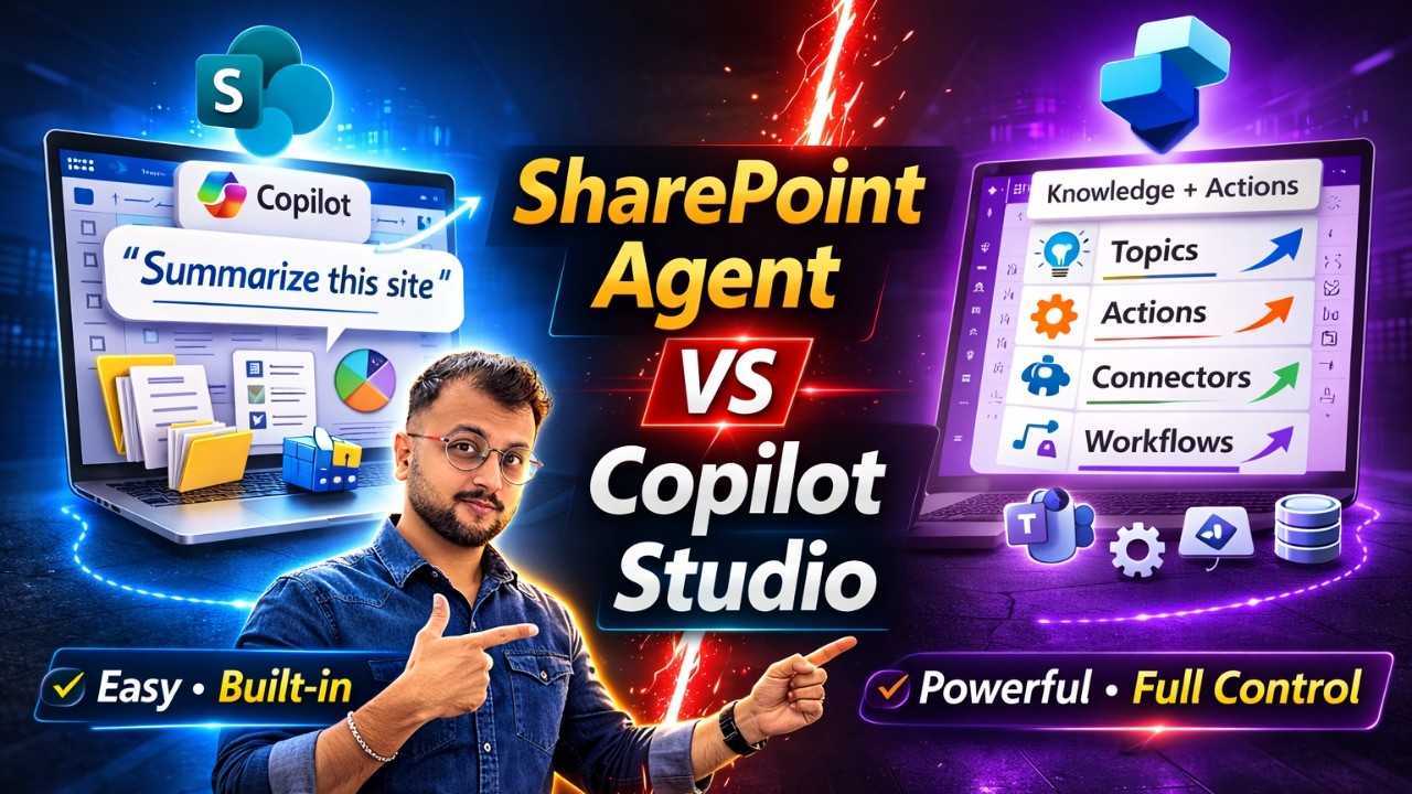 SharePoint Agents vs Copilot Studio – Which One Should You Use?