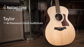 Video thumbnail for Taylor 114e Rosewood Grand Auditorium Acoustic-Electric Guitar - All Playing, No Talking by Musician's Friend
