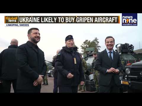 Zelenskiy Signs Letter for 150 Swedish Gripen Jets, Sits in Fighter During Sweden Visit | News9