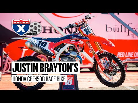 Inside Justin Brayton's 2022 SmarTop/BullFrog Spas/MotoConcepts Honda CRF450R