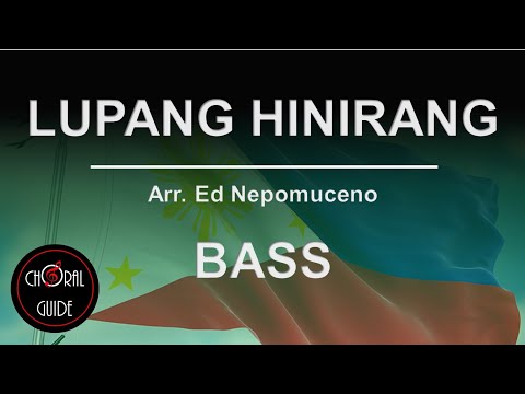 Lupang Hinirang - BASS | Arr Ed Nepomuceno