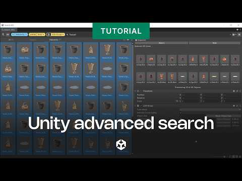 Speed up your Unity workflows with advanced search