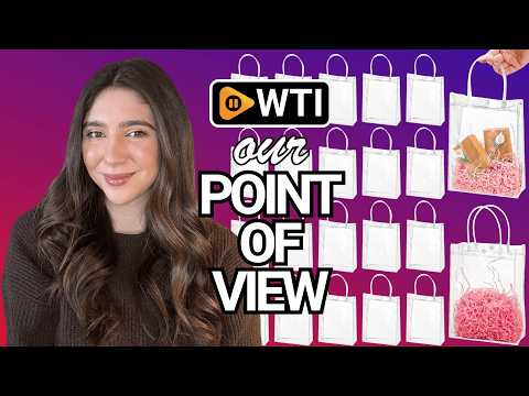 Youeon 40 Pcs Clear PVC Gift Bags with Handles 9.1x6.7x2.7 Inch - WTI product video review