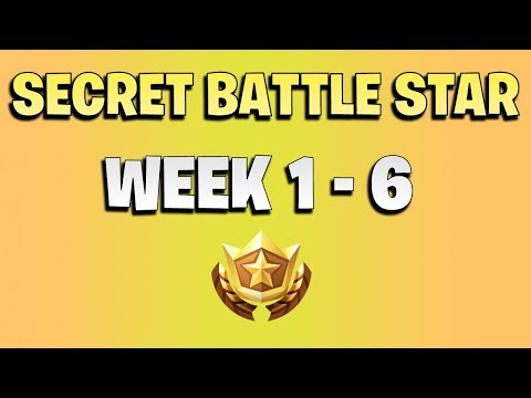 ALL Fortnite season 6 Hidden Battle Star Locations week 1 to 6 -  Season 6