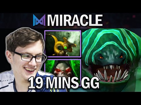 NIGMA.MIRACLE TIDEHUNTER - 19 MINS GG - DOTA 2 7.25 GAMEPLAY