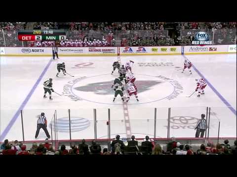Pavel Datsyuk goal Feb 17 2013 Detroit Red Wings vs Minnesota Wild NHL Hockey