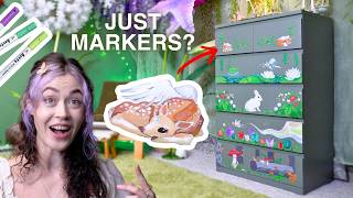 Can Markers Make Boring Furniture WHIMSICAL (feat. Arrtx Acrylic Markers!)