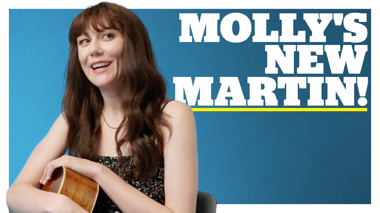 Molly Tuttle shows us her new 'Crooked Tree' Martin dreadnought - with killer bluegrass licks - YouTube