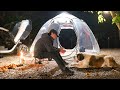 Really Sleeping Here TOY CAR VINYL TENT CAMPING ASMR Cozy Relexing Sound